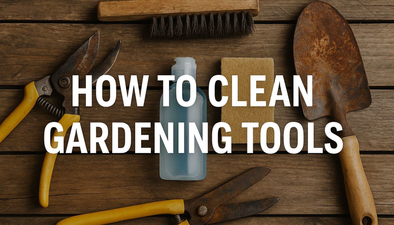 Clean Less Tools The best way to clean gardening tools