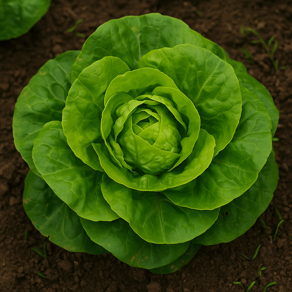 Gem lettuce growing