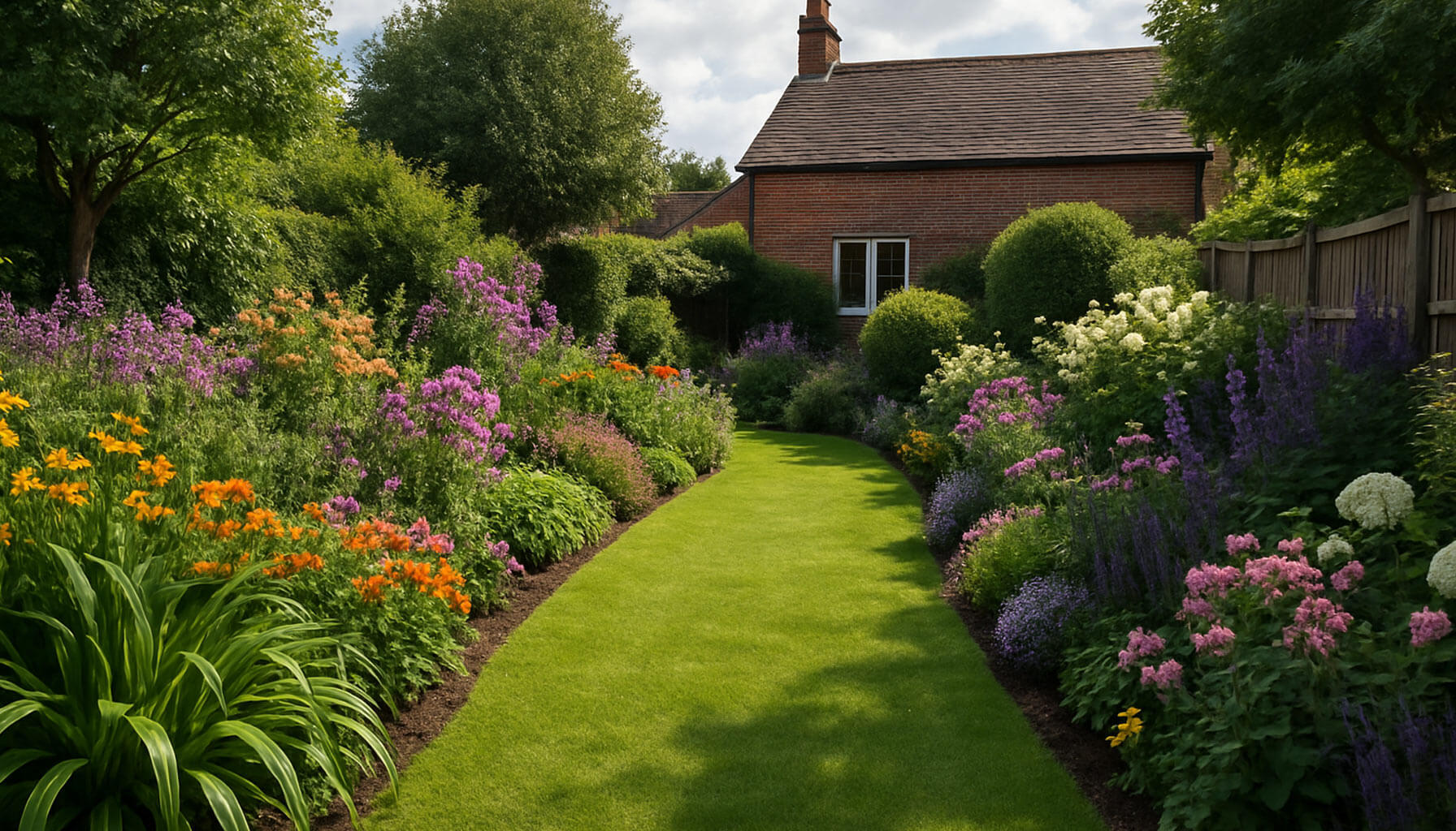 A neat garden in the UK